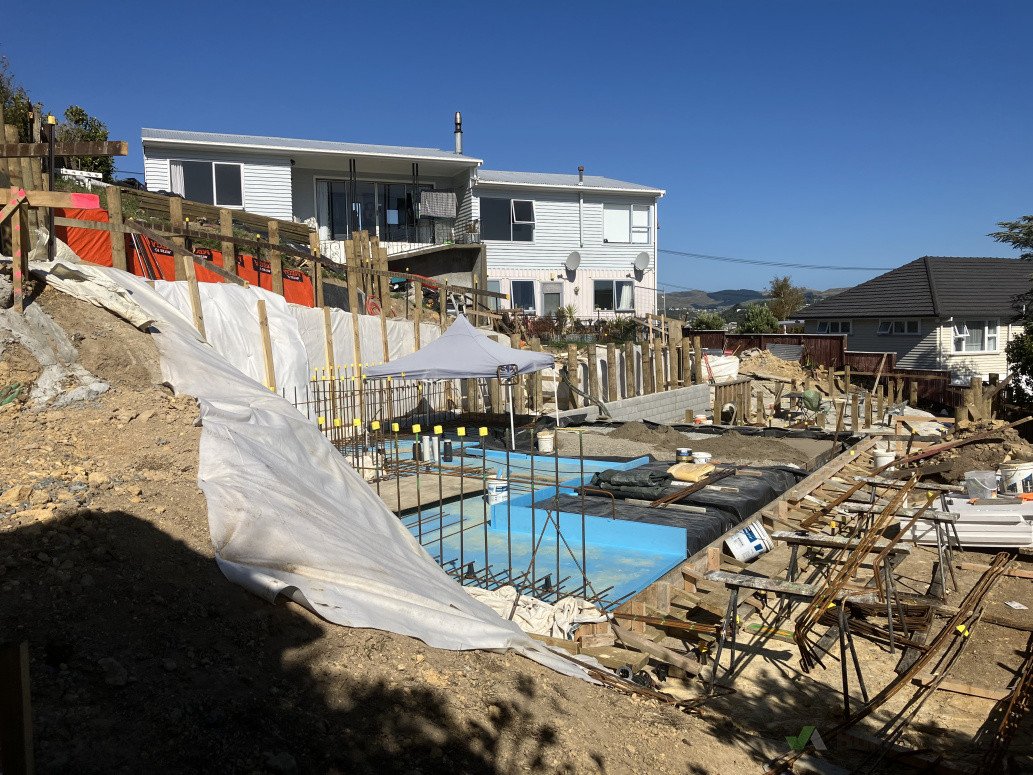 You can see the whole site is being utilised for the build.