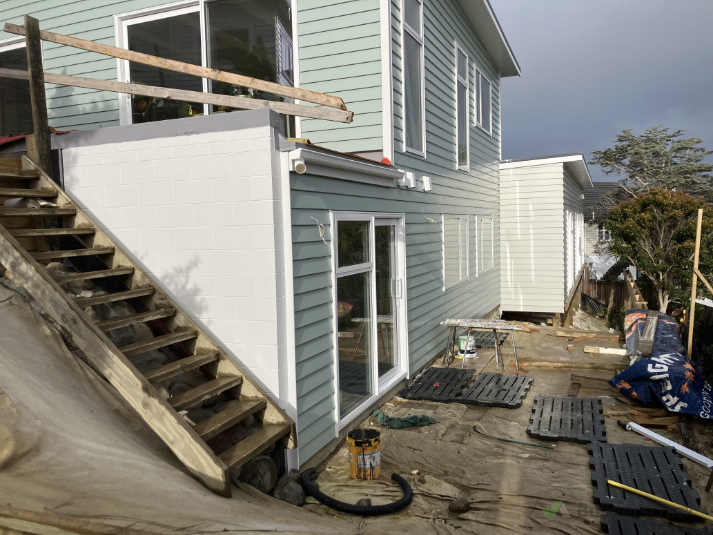 Just enough space left for a lawn.