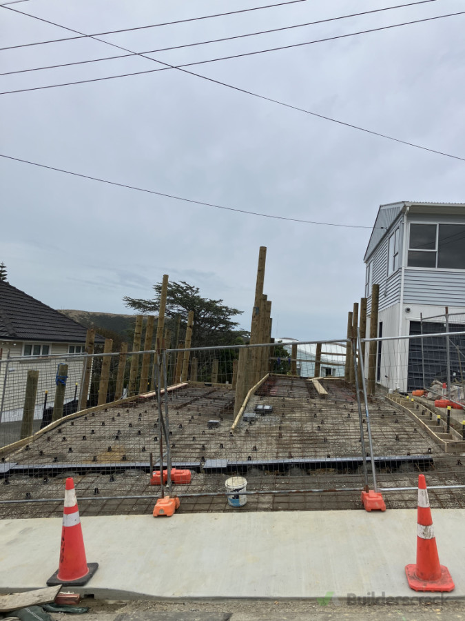 Large driveway pour ready.