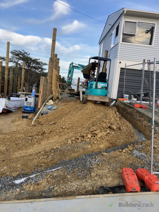 Forming the driveways
