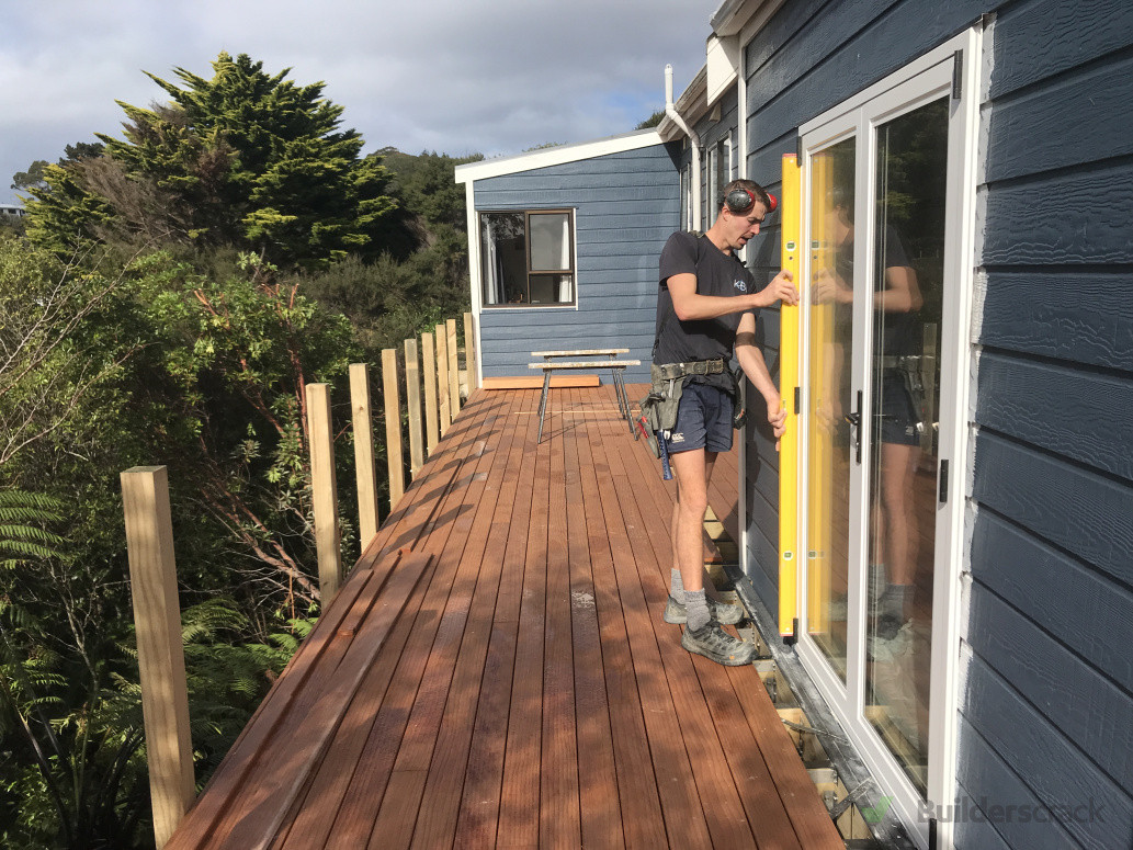 French doors going in.