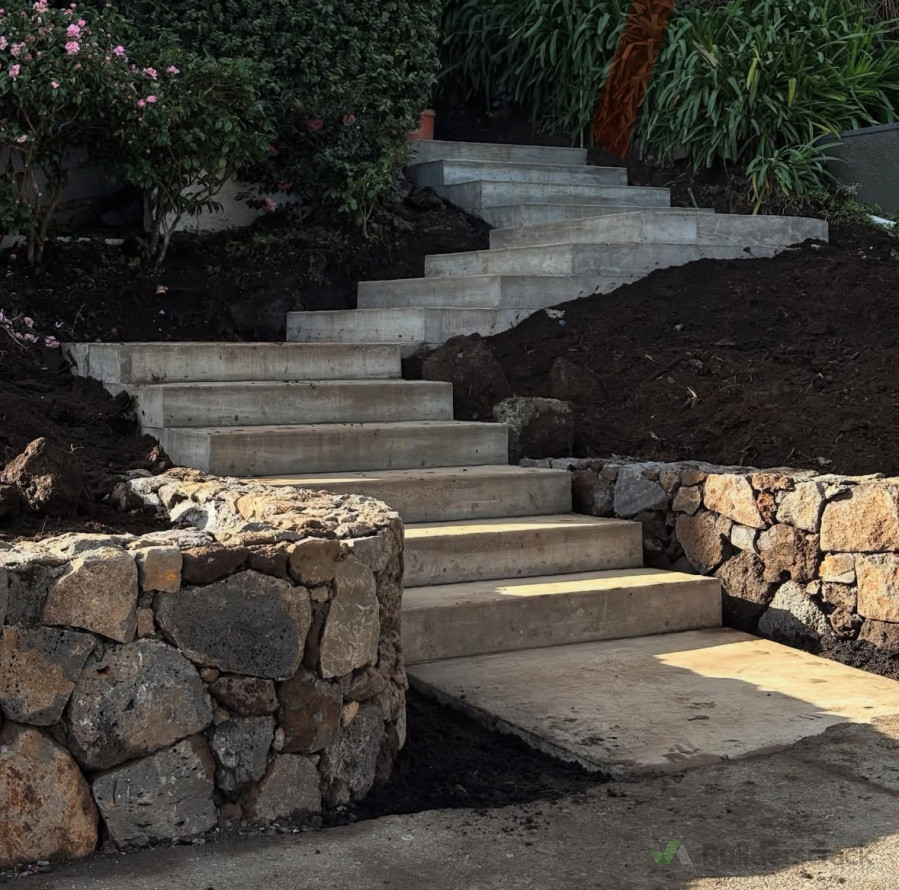 Mt Eden, stairs and garden install