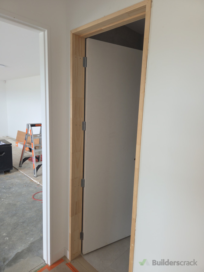 New door and wider door jamb