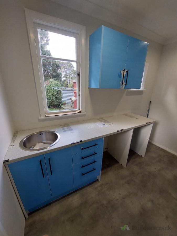 Laundry flatpack installation