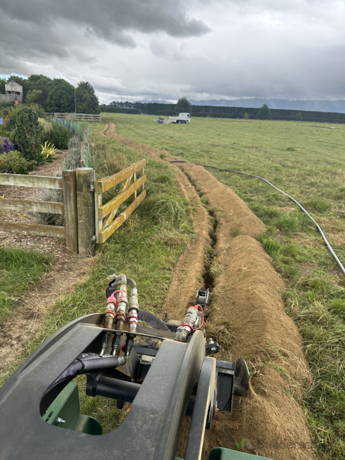 Trenching for waterpipe