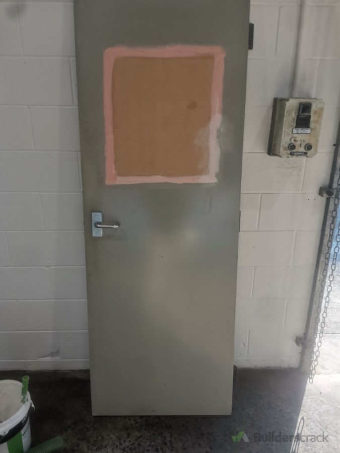 Replaced glass with mdf board.