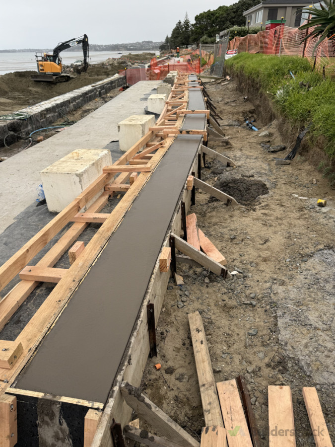 Formwork and pour concrete