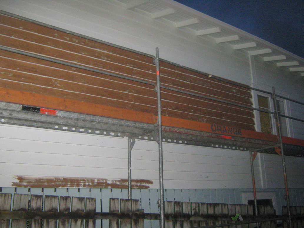 removing a lead base paint making ready for a new paint