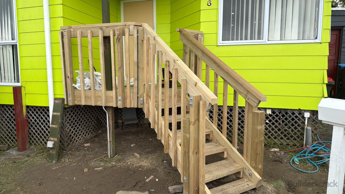 Completed new front deck