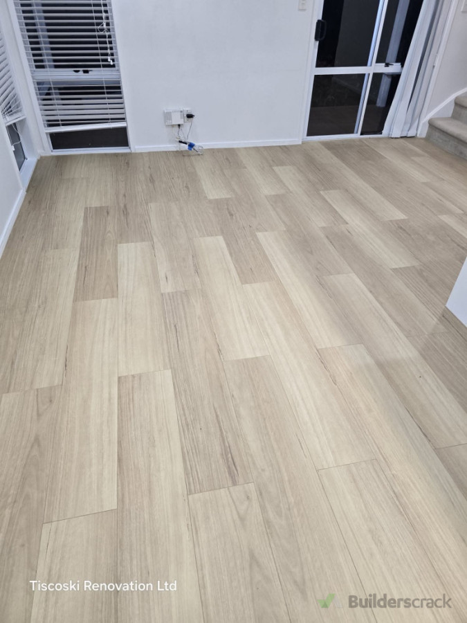 Laminate flooring installation