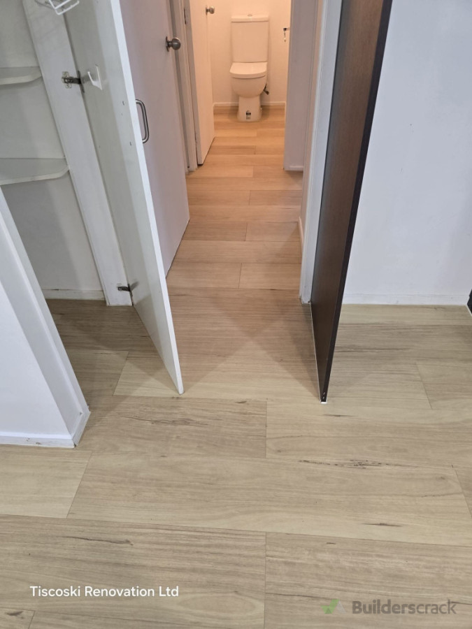 Laminate flooring installation