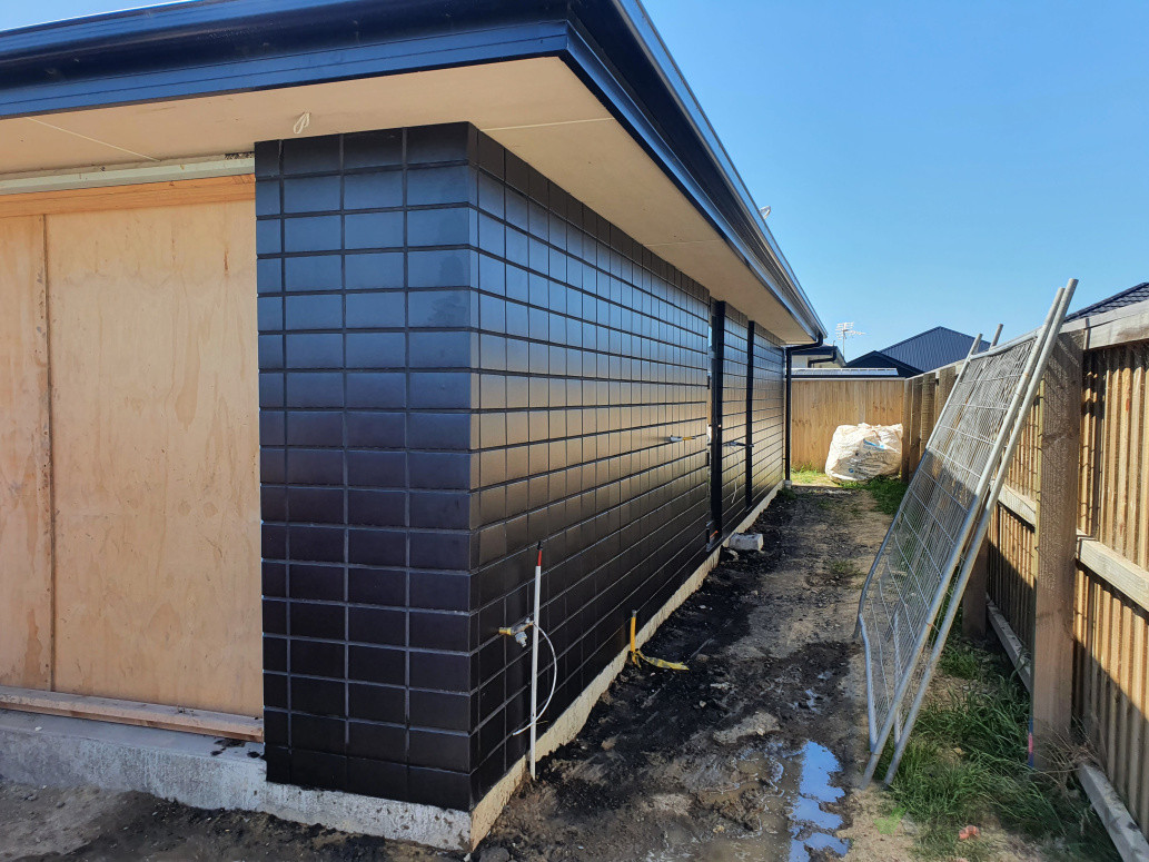 Midland brick stack bond - Christchurch