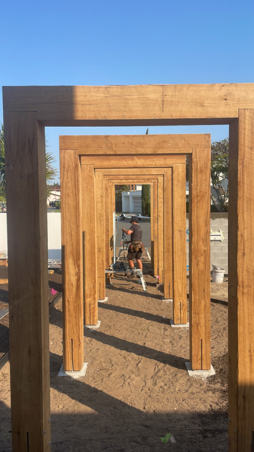 200x200mm Cypress Timber Arbours