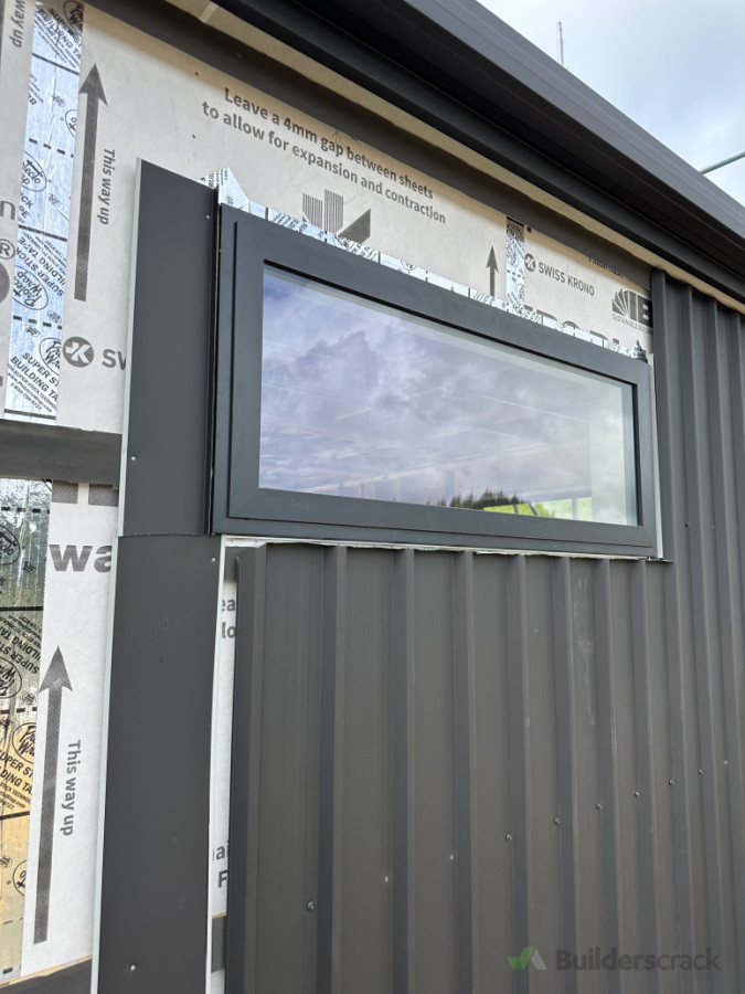 Cladding installed