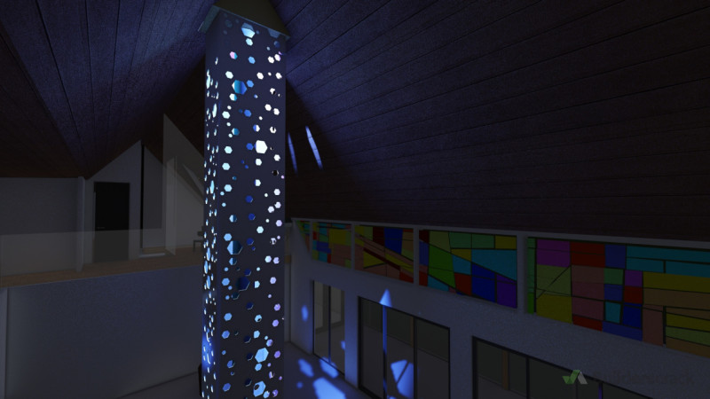 Feature chimney lighting proposal