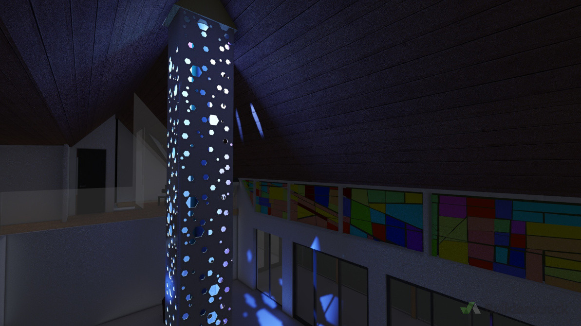 Feature chimney lighting proposal