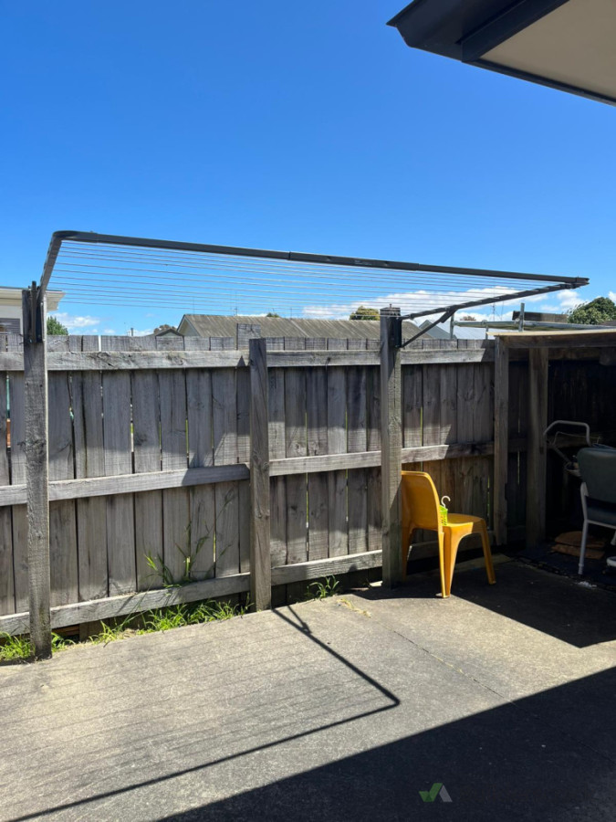 Wall hung clothesline