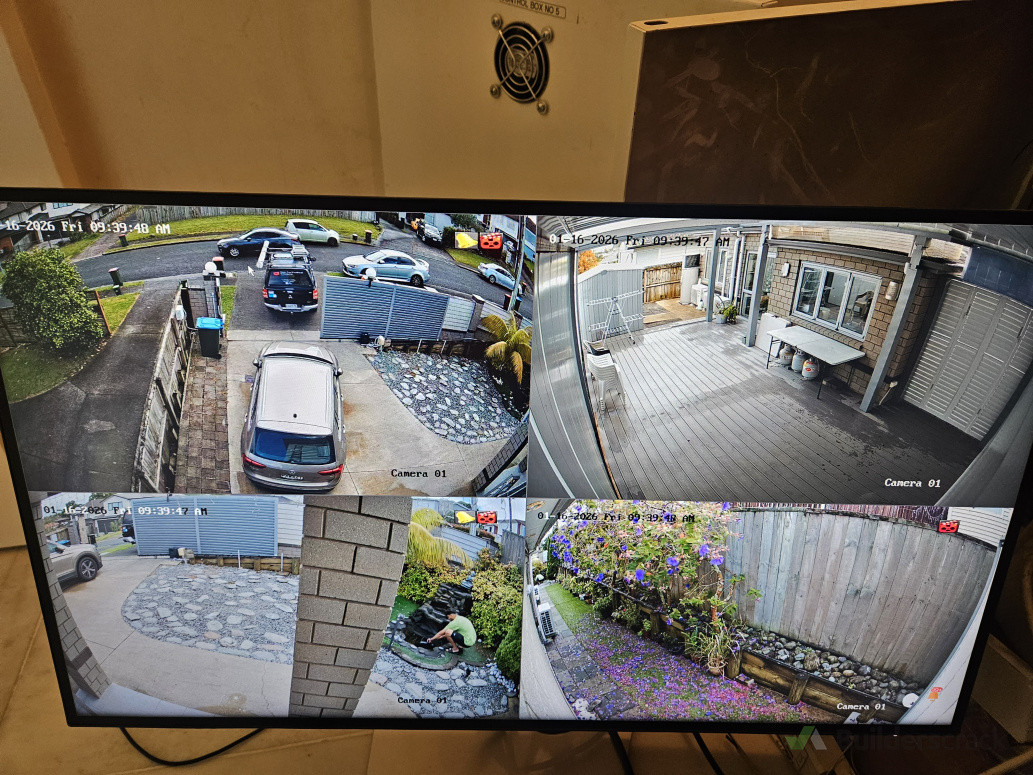 4x POE camera installation. Wide Lense.