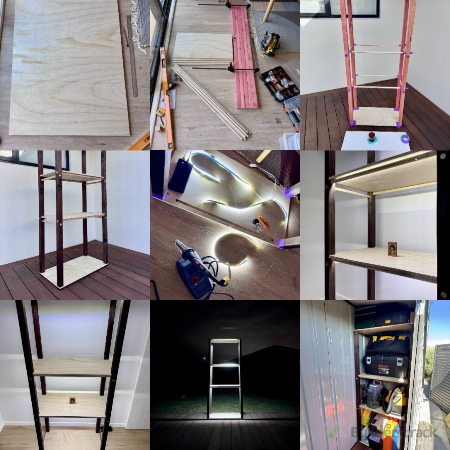 Takes 10 hours, using leftovers to build, with LED light strips-2026