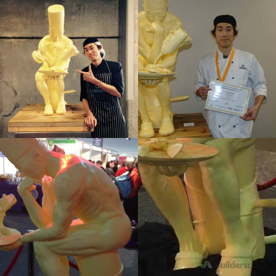 NZChef Competition 2016-Margarine sculpture-Gold-Top of NZ.