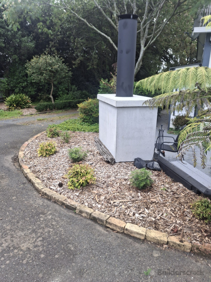 Outdoor fireplace in Garden