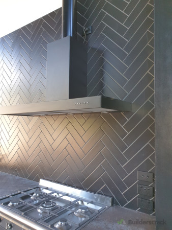 Herringbone tiling and Epoxy grouting