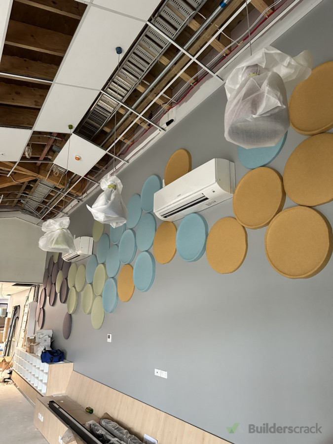 Acoustic wall tiles