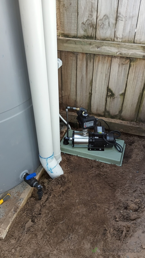 pump installation and tank connections