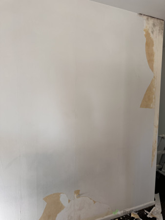 Wallpaper damaged off
