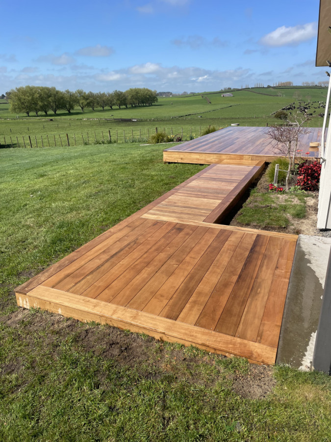 Deck and walkway