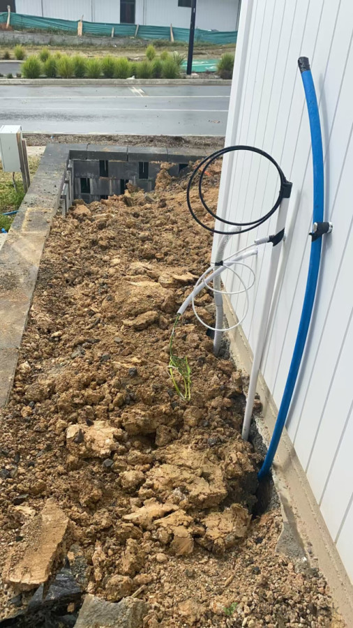 Cable laying _Main connection to the house