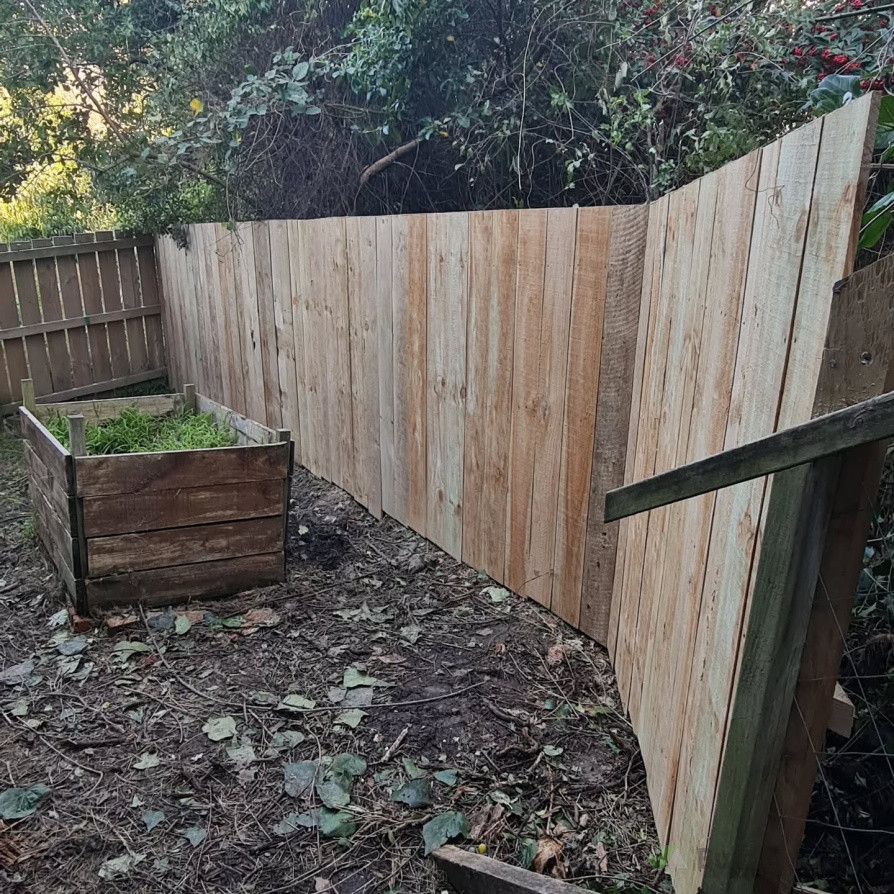 The new bottom fence.