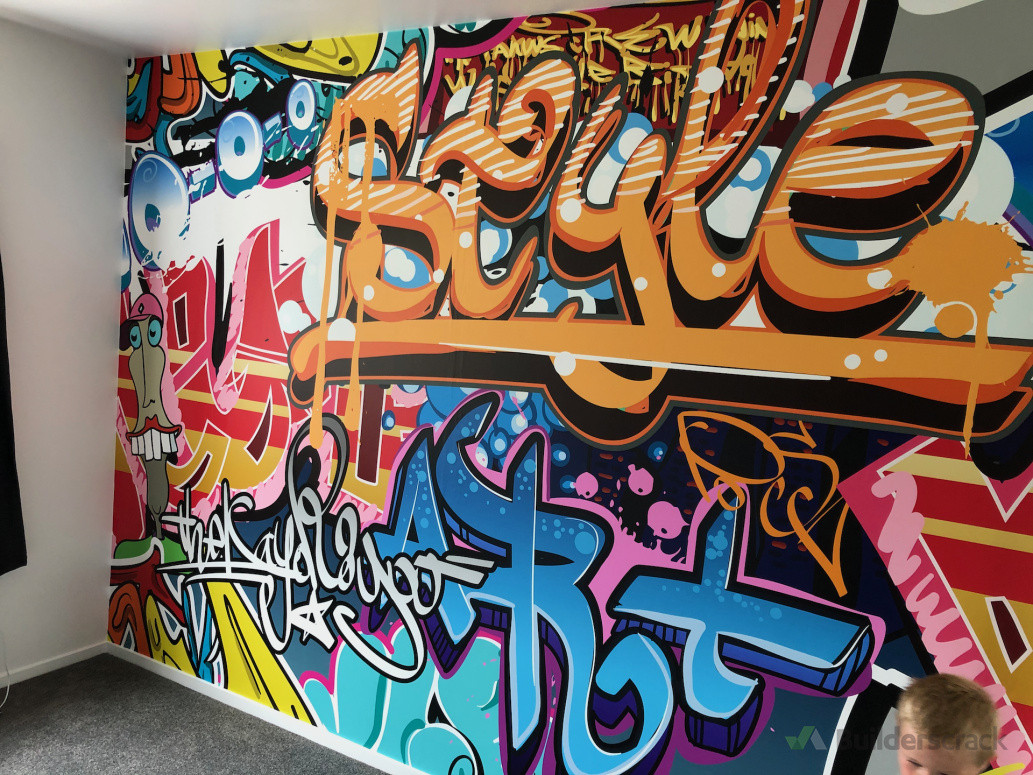 Feature Wall in Childrens Bedroom