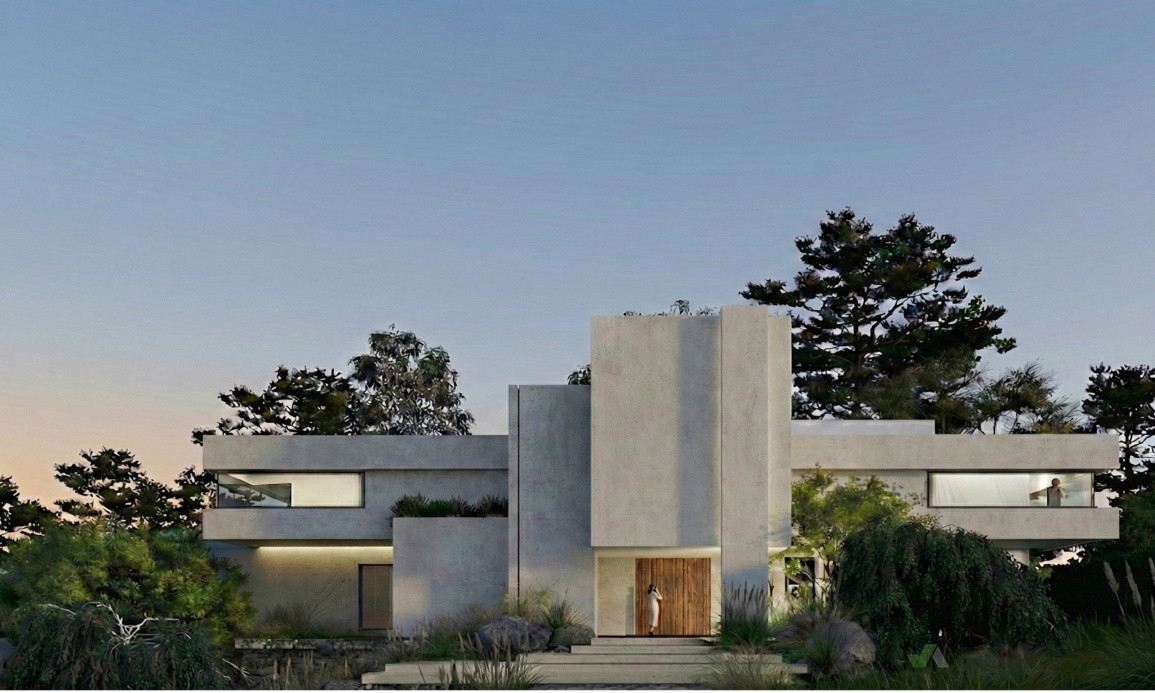 Minimalist and modern architecture aesthetics