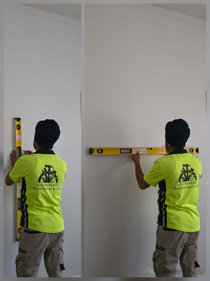 Level & mount Flat Screen on wall