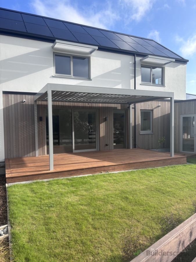 Decking and Louvre roof