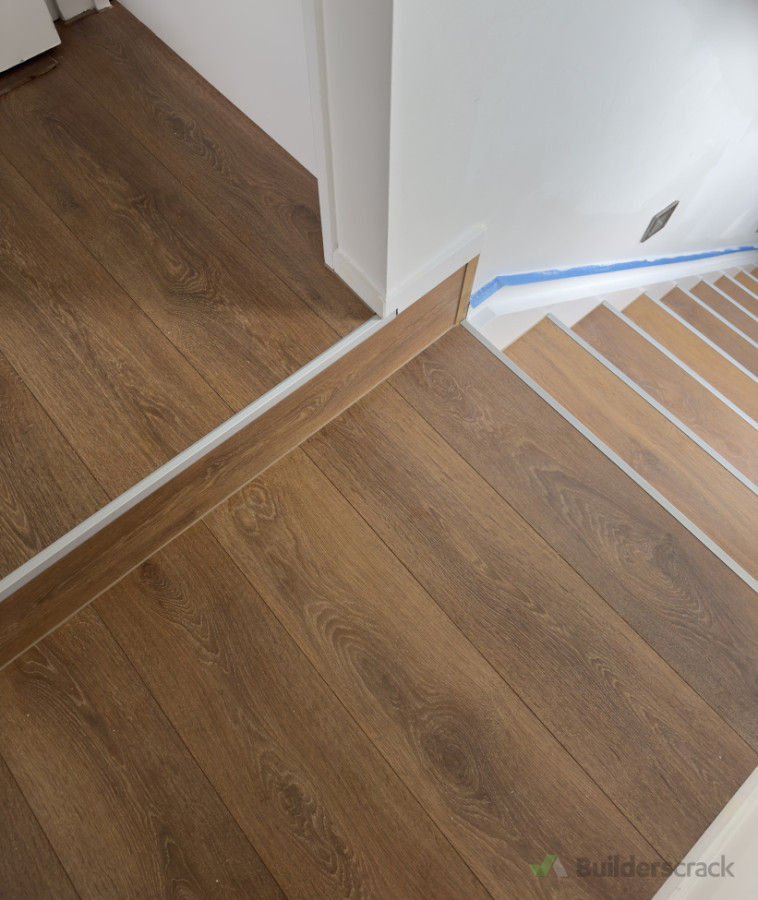 Laminate stairs with landing
