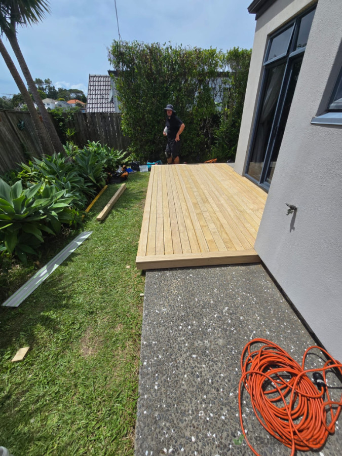 New decking