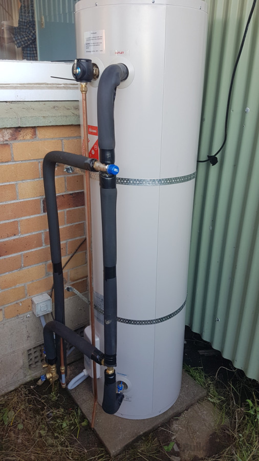 Installed new outdoor electric cylinder mains Pressure replacing with indoor creating bit of space inside the house