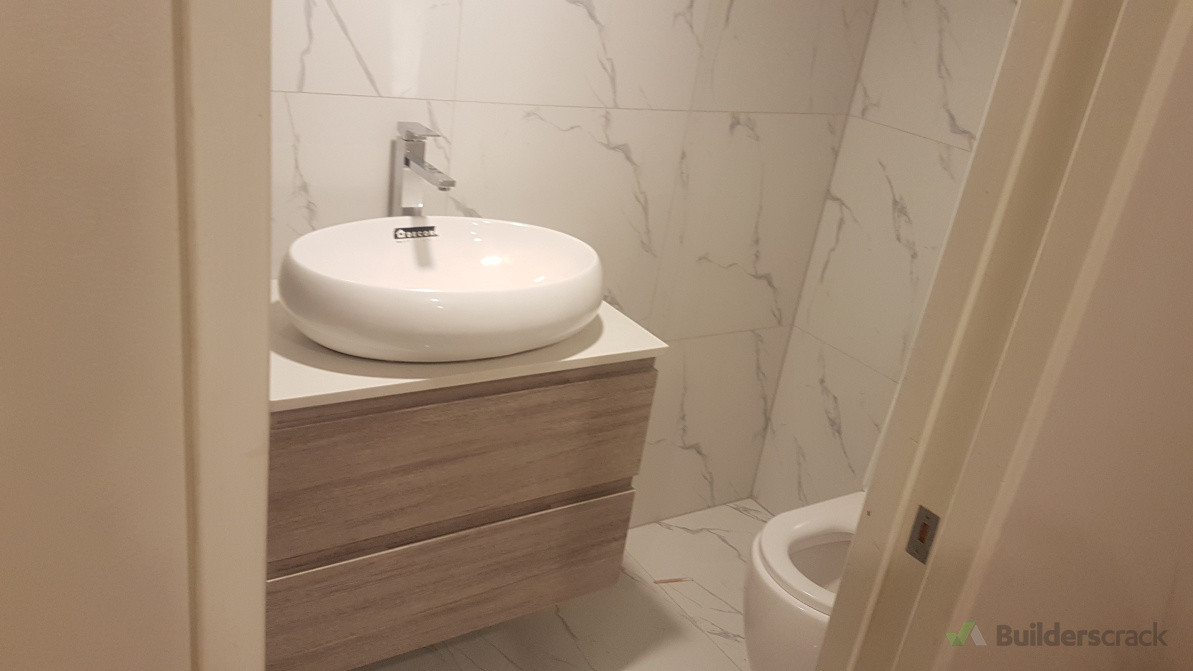 Install new vanity with basin