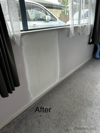 No paint required just repatch and plaster