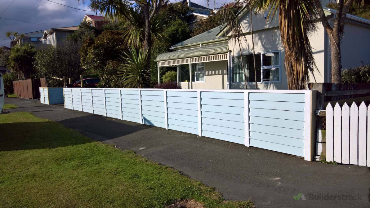 Weatherboard design Fence