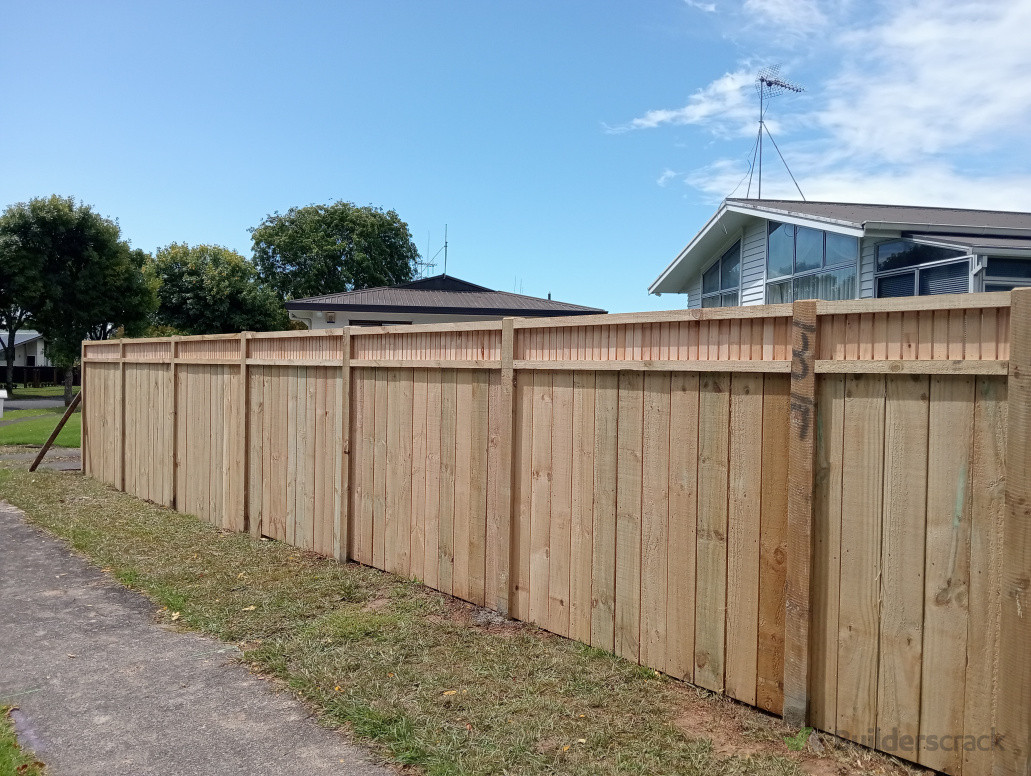One section of the fence complete