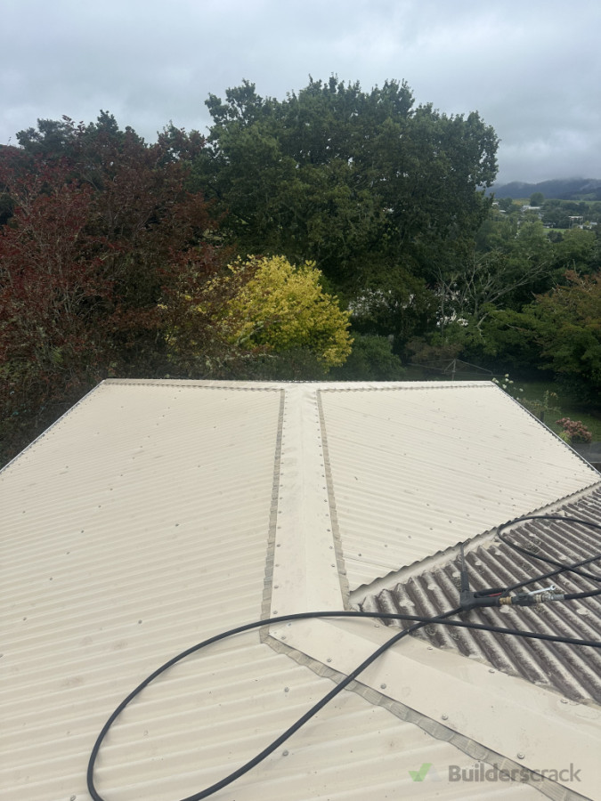 Roof after washing