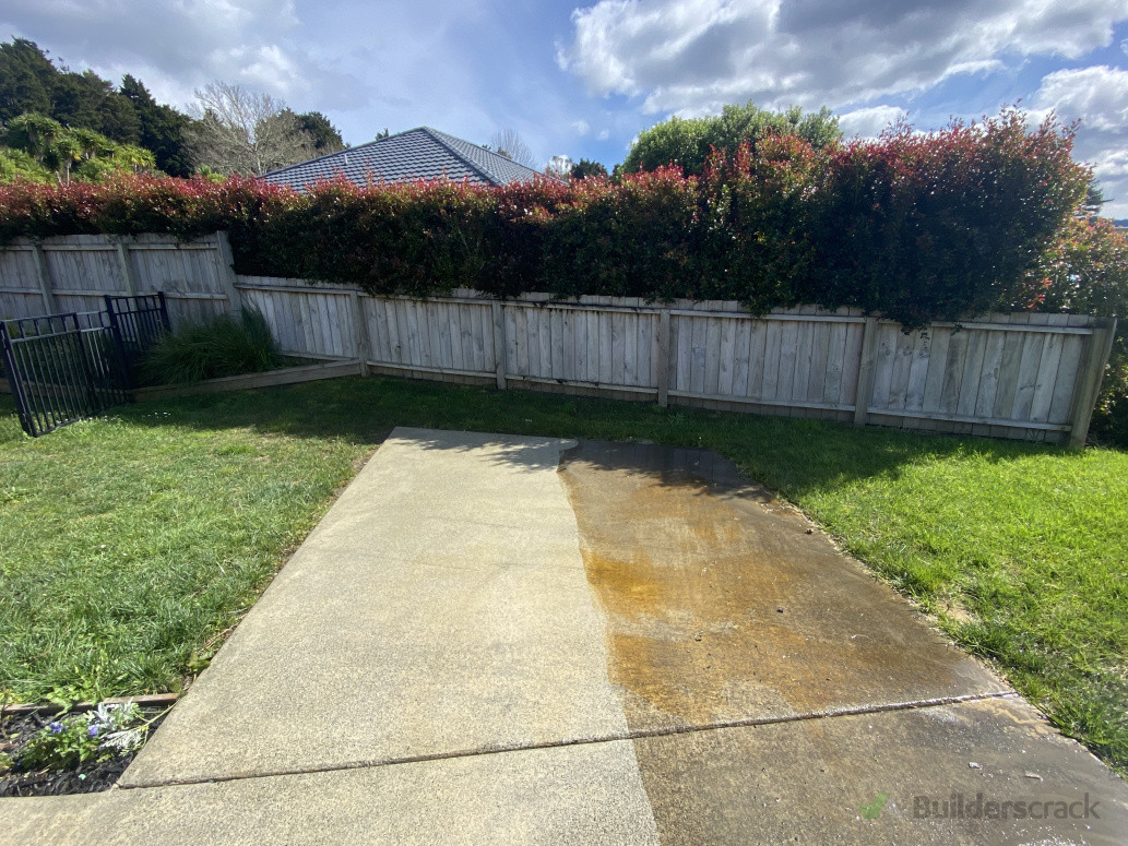 Driveway before and after