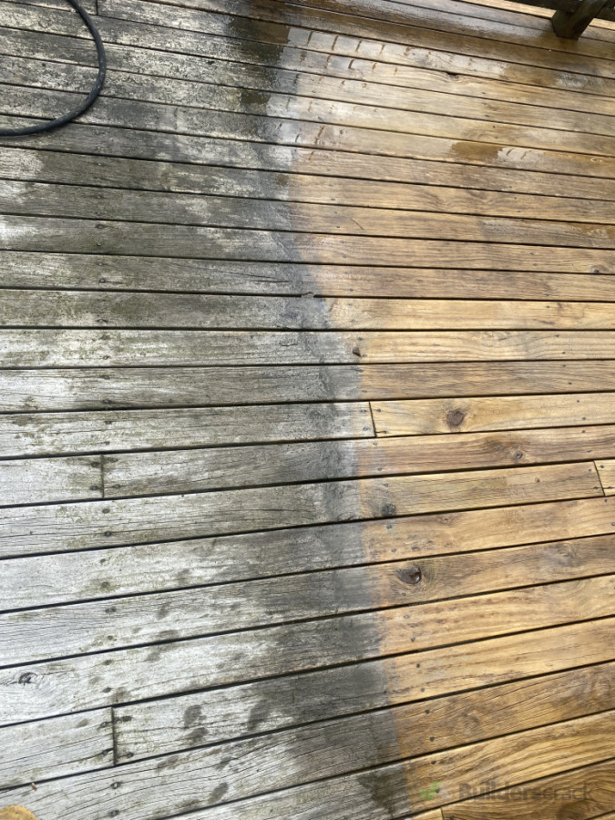 Deck before and after