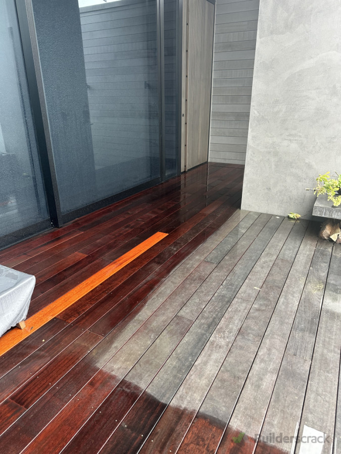Deck before and after