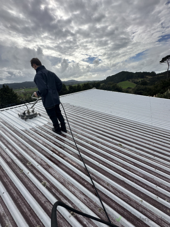 Roof before and after