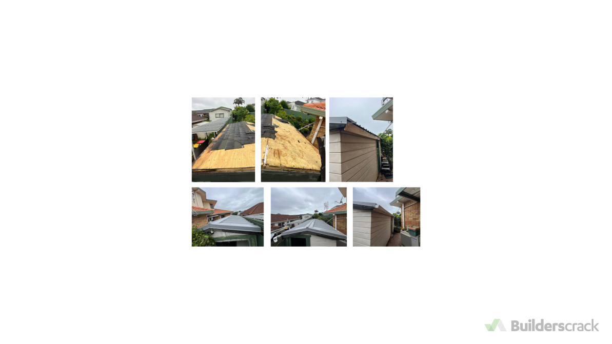 Replacement of Shed Roof and PVC Guttering