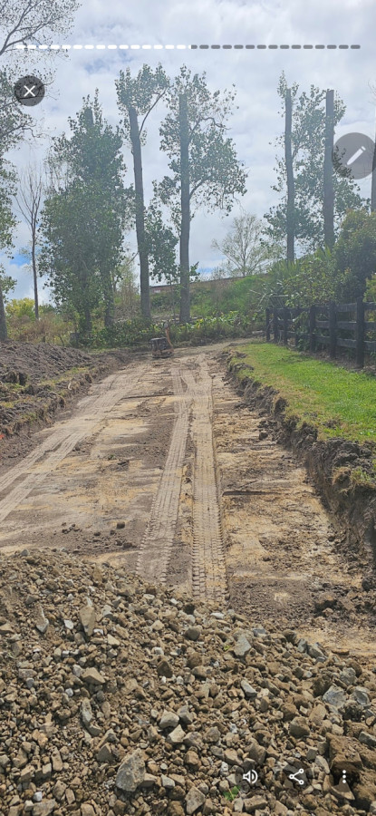 excavation for a new driveway